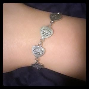 925 sterling silver  Tiffany's  Heart Bracelet